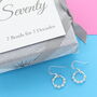 70th Birthday Bead Earrings, thumbnail 3 of 3