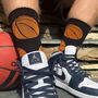 Basketball Men's Upcycled Crew Socks, thumbnail 1 of 4