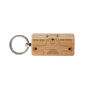 Send With Love 'Bear Hugs And Kisses' Oak Keyring, thumbnail 2 of 2