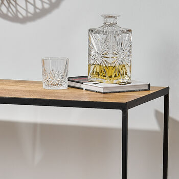 Industrial Console Table With Wood And Metal, 4 of 7