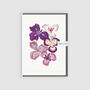 Art Greeting Card Iris Kaempferi Flower, thumbnail 1 of 3