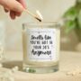 Funny 40th Birthday Gift, Not In Your 30's Anymore Candle, thumbnail 1 of 8