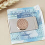 50th Birthday 1976 Penny Coin Money Clip, thumbnail 3 of 9