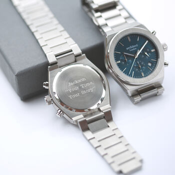 Men's Architect Orbix Blue Includes Personalised Engraving, 9 of 12