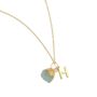 18k Gold Vermeil Plated Initial And Birthstone Necklace, thumbnail 5 of 10