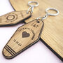 Personalised Motel Keyring Heart And Song Lyrics, thumbnail 2 of 3