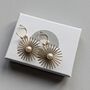 Gold Plated Star And Pearl Hoop Bridal Earrings, thumbnail 2 of 9