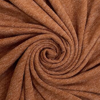 Autumnal Rust Wool Blend Knit Poncho, 2 of 4