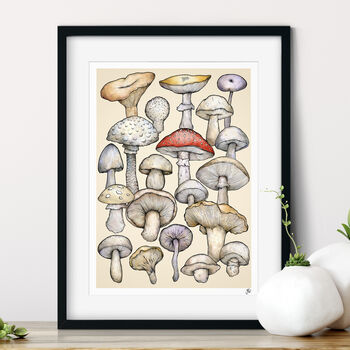 Wild Mushroom Fine Art Giclée Print, 2 of 6