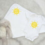 Mummy's Little Sunshine Baby Blanket And Babygrow Set, thumbnail 2 of 3