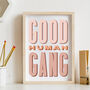 Good Human Gang Retro Print, thumbnail 11 of 12