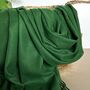 Super Soft Plain Pashmina Tassel Scarf In Forest Green, thumbnail 2 of 3