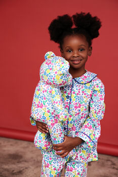Bloom Girls Pyjama Set With Matching Teddy Bear, 4 of 7
