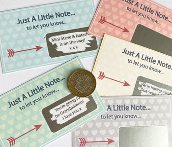 Personalised Baby Announcement Scratchcard, 4 of 4