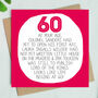 By Your Age… Funny 60th Birthday Card, thumbnail 1 of 2
