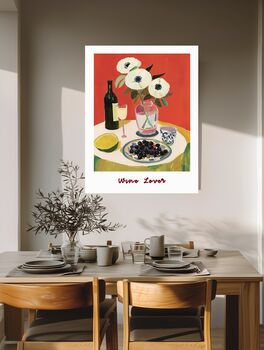 Wine Lover Kitchen Art Print, 5 of 6