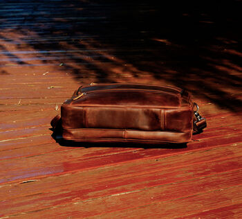 Genuine Leather Briefcase With Multiple Pockets, 4 of 8