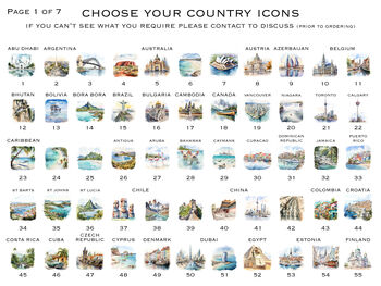 Travel Destination Wedding Table Plan, 5 of 12