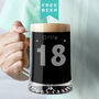 Personalised 18th Birthday Age And Name Beer Tankard, thumbnail 1 of 4