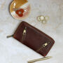 Large Leather Zip Around Purse, thumbnail 1 of 4
