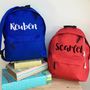 Personalised Name School Rucksack All Colours, thumbnail 1 of 2