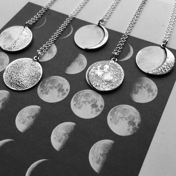 Personalised Moon Phase Necklace, 6 of 7