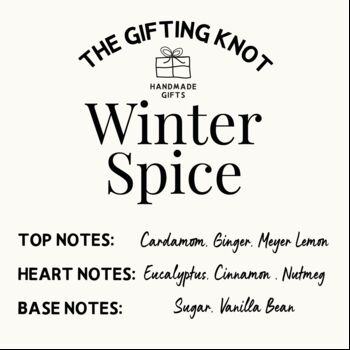 Winter Spice Personalised Gift Candle, 5 of 5