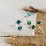 Silver Plated Turquoise Double Ring, thumbnail 5 of 8