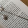 Flower And Leaf Solid Silver Bookmark, thumbnail 1 of 3