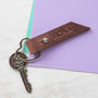 Personalised Leather Heart Keyring, thumbnail 1 of 9