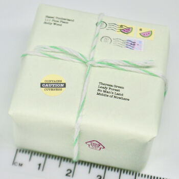 Personalised Mini Parcel, Cute Card + Macaroon Gift, 9 of 9