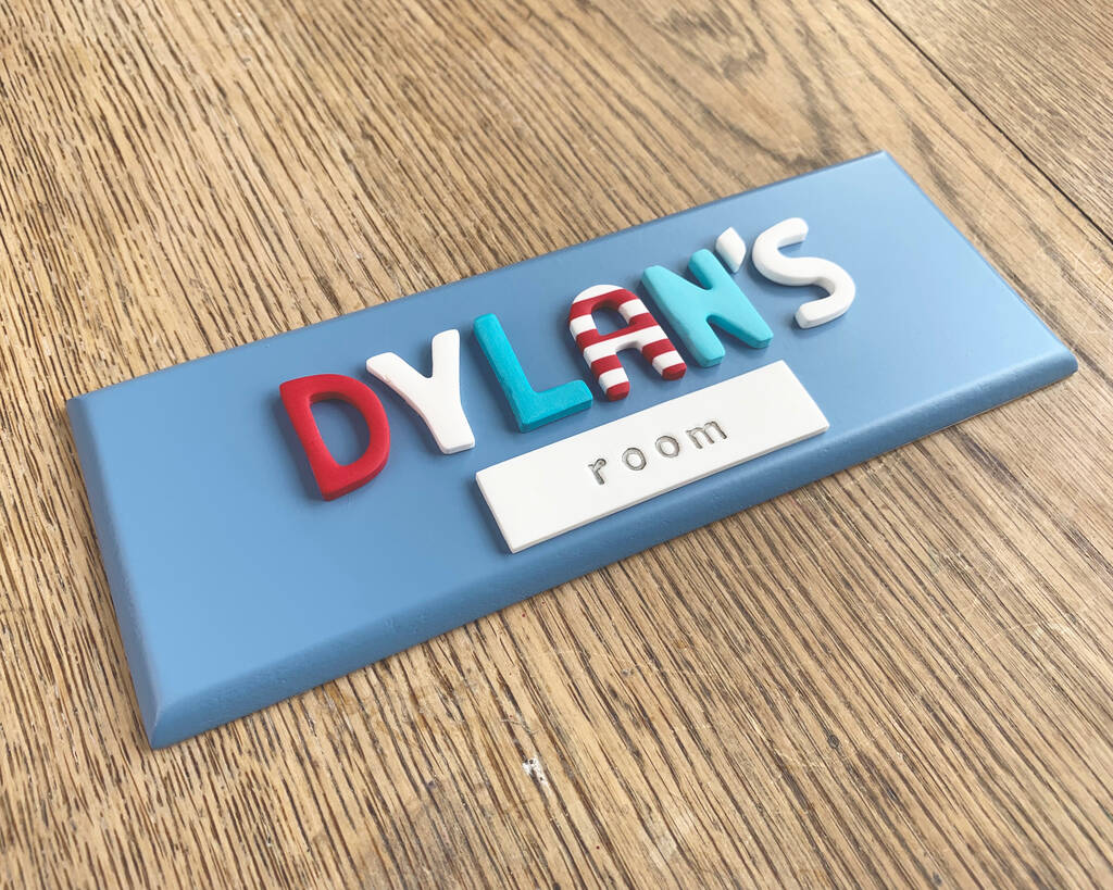 personalised door plaque by littlebumpkins