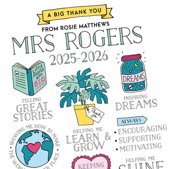Best Teacher Thank You Print, 8 of 8