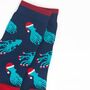 Men's Bamboo Socks Christmas Octopus And Squid, thumbnail 5 of 5