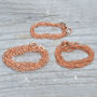 Solid 9ct Rose Gold Chain Trace Belcher Curb, thumbnail 2 of 6