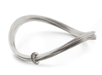 Total Honesty Silver Bangle, 6 of 10
