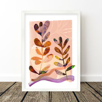 Warm Tone Botanical Print Set – Rich Autumn Leaf Trio Wall Art, 8 of 12
