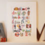 A to Z of London Print, thumbnail 1 of 2