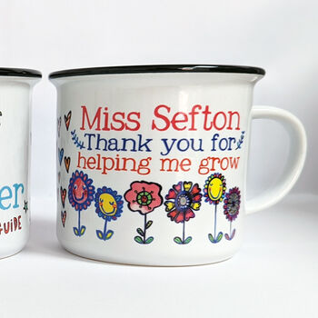 Personalised Thank You For Helping Me Grow Mug, 6 of 8