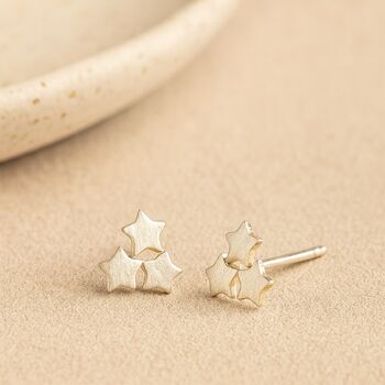 60th Birthday Sterling Silver Star Stud Earrings, 3 of 7
