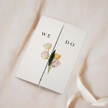 Tulip Gatefold Wedding Invitations, 2 of 5