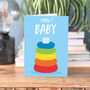 New Baby Card Stacking Toy Illustration, thumbnail 2 of 4