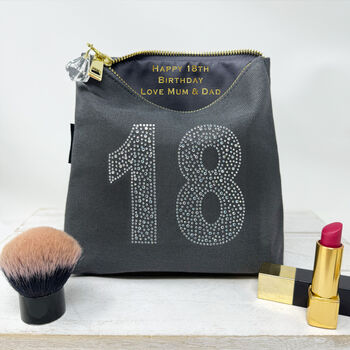 18th Birthday Grey Sparkly Bag, 2 of 3