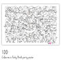 Chirpy Birds Colour Me In Party Poster, thumbnail 7 of 9