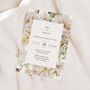 Elegant Floral Wedding Invitations, thumbnail 1 of 4