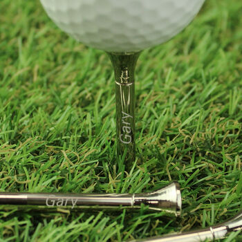 Personalised Wooden Golf Tees – Pack Of Four, 3 of 5
