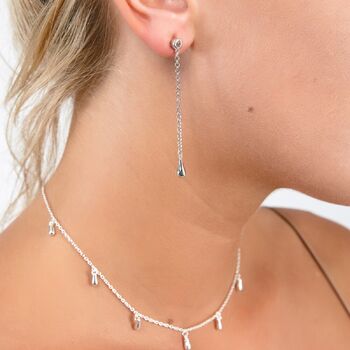 Interchangeable Drops With White Topaz, 3 of 5