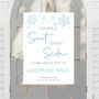 Wedding Choose A Seat Sign Winter Snowflake, thumbnail 1 of 4