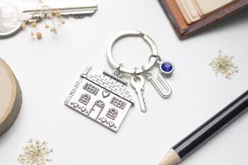New Home Personalised Keyring Housewarming Gif, 4 of 6
