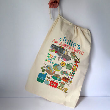Personalised Ready For Adventure Storage Sack, 6 of 12